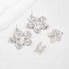 Bohemian-Style 4pcs Starfish Earrings Set Summer Beach Vacation Ear Clip Jewelry Party Gift Metal Star Flower Stud Earring