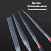 4Pcs Needle File Set Hand Metal Files Strength Steel Include Flat Warding Square