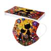 10PC Adult Flowers Cat Cartoons Printing Three-Layer Disposable Protective Mask