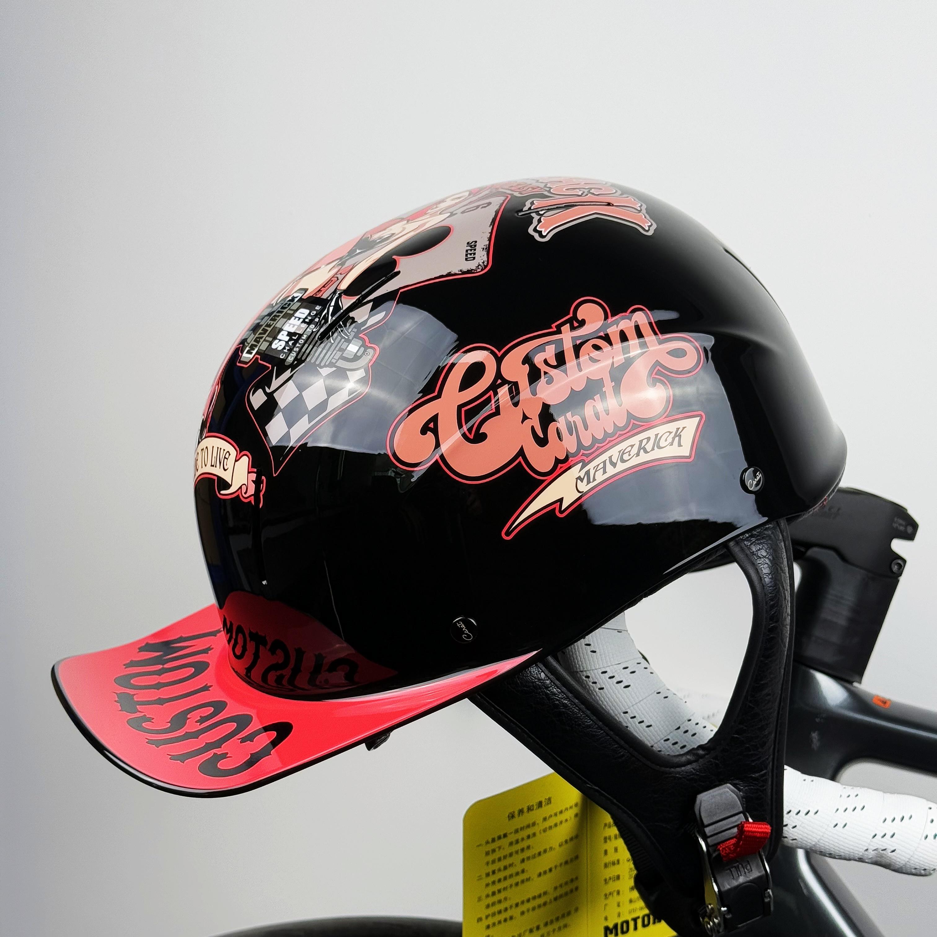 Высококачественный Открытый Летний Ретро Мотоциклетный Винтажный Полушлем Кепка-Бейсболка Шлемы Детские Для Катания Мотокросс Мужские M