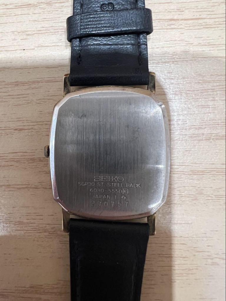 [USED] SEIKO DOLCE Quartz Watch 6030-5550 Gold and Black