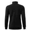 Men's Casual Sports Long-sleeved Thickened Sweatshirt, Men's Stand-up Collar Semi-zipper Striped Texture Top