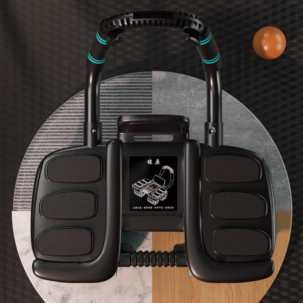 Magehjul Trener Seks Hjul Design Slider Mageøvelser Hjul Automatisk Retur Sklisikker Hjemmegym Treningsutstyr