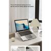 HKYC Transparent Book Stand with 13 Adjustable Height Portable Cookbook Holder Reading Bookstand for Laptop Tablet Macbook iPad