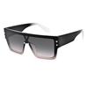Men’s Rascally Cool Black Frame Sunglasses 2025 - Large One-Piece, European & American Style, UV Protection, High-End Cycling Gear