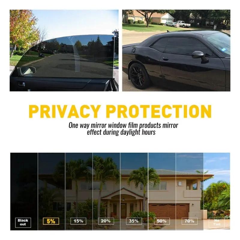 Black Car Window Foils Tint Tinting Film Roll Car Auto Home Window Glass Summer Solar UV Protector Sticker Films