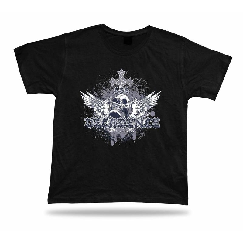 Decadence Demon Evil Skeleton Skull T Shirt Tee Vector Awesome Cool Design