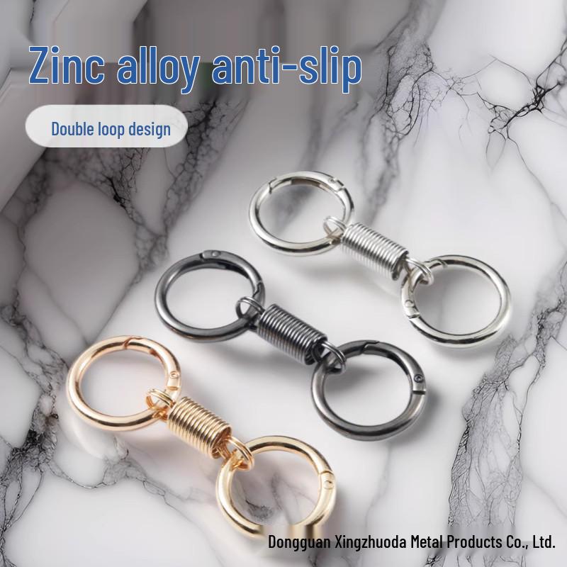 2024 Spring Double Ring High-End Electric Car Pendant Keychain, Korean Style
