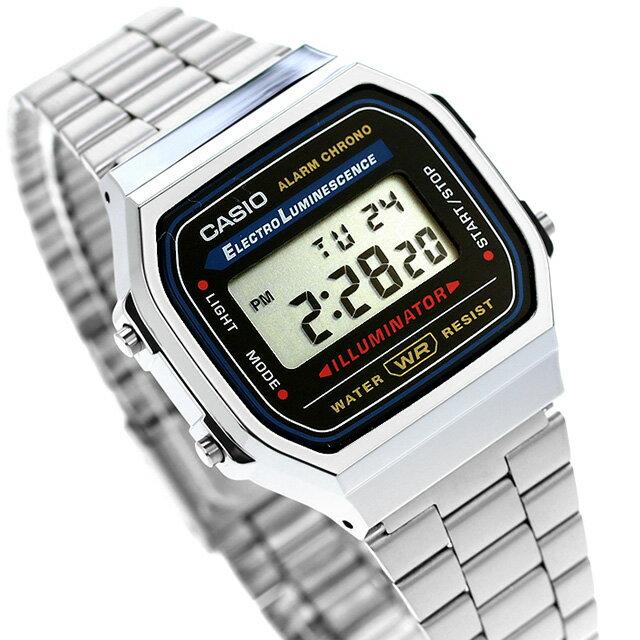 Casio A168W pánské digitální náramkové hodinky černé dostupné různé modely.
