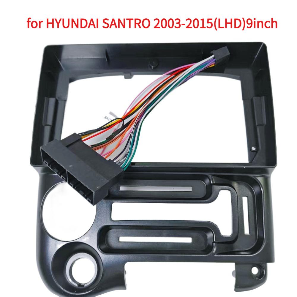 

9 Inch Car Fascia For HYUNDAI SANTRO 2003-2015(LHD) Car ABS Fascia Panel Frame Dashboard Kit