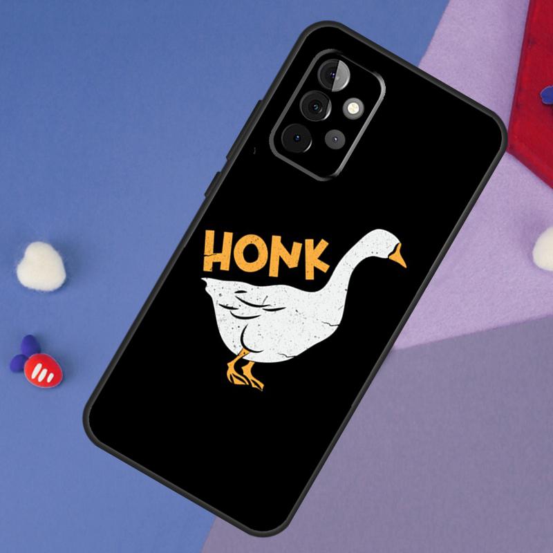Duck Goose Honk Bonk Funny Meme Case For Samsung Galaxy A52 A53 A33 A13 A34 A54 A14 A35 A55 A15 A56 A36 A26 A16 A06 A22 A32