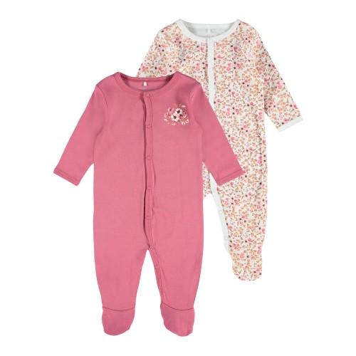 Name It Baby Girls Long-Sleeved Sleepsuit (Pack of 2)