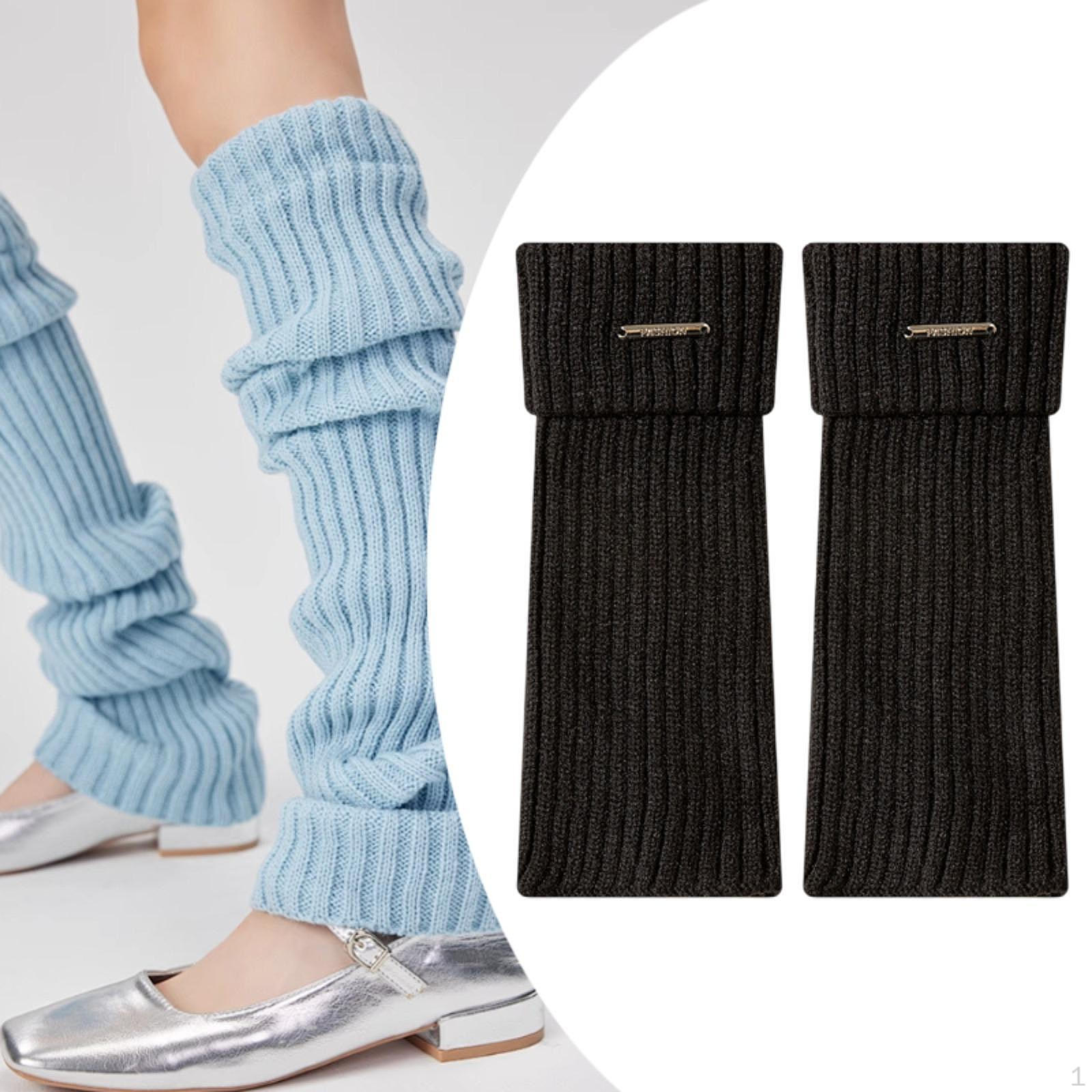 

Женские гетры, накладки на сапоги, сохраняющие тепло, вязаные косами для вечеринки дома чёрный