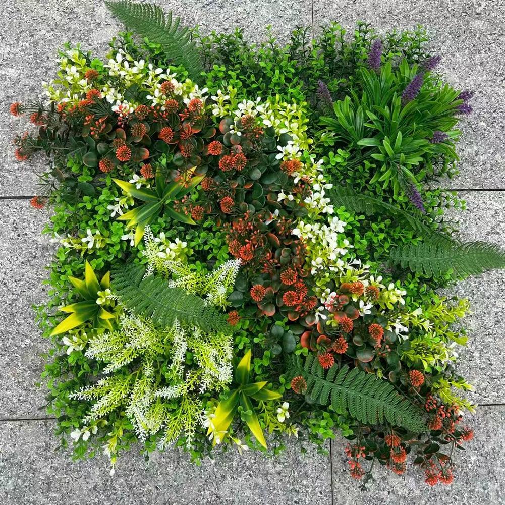50*50CM Flower Plant Wall Panels UV Realistic Indoor Outdoor Garden Decor