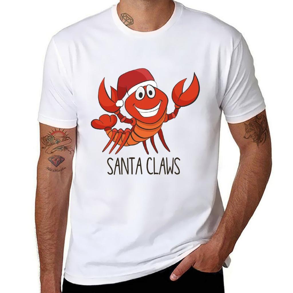 Santa Claws Funny Lobster Christmas Gift Tshirt Unisex T Shirt Heavy Cotton T Shirt Unisex Designer Unisex T Shirts Graphic Tshirt