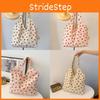 Trendy 2024 Canvas Strawberry Tote Bag Fashionable Soft Shoulder Bag For Women