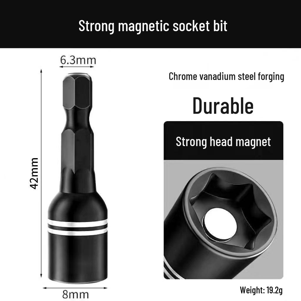 Non-Magnetic 9 & 14-Piece Socket and Hex Bit Set for Electric and Pneumatic Ratchets