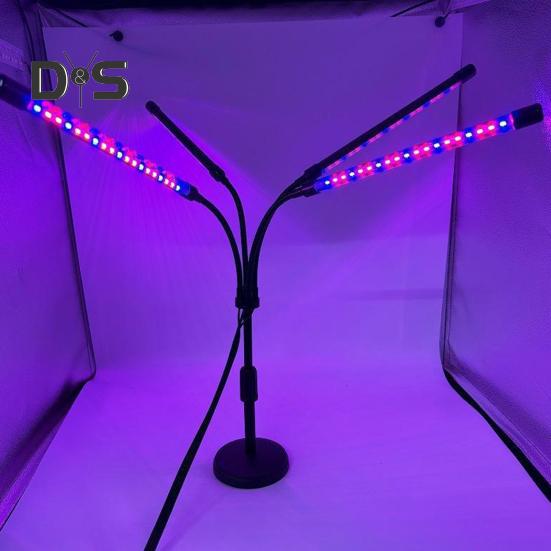 Vnitřní pěstební světlo s 360stupňovou nastavitelnou výškou, funkcí časovače, malou lampou s plným spektrem pro pěstování rostlin