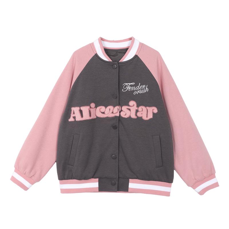 LUSON Girls  Autumn Baseball Jacket 140