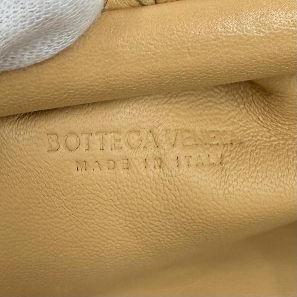 Great BOTTEGAVENETA Shoulder Bag INTRECCIATO Mini The Pouch Leather 585852 Used