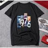 Summer Short Sleeve T-Shirt Men'S Crew Neck Student Loose Bottom Shirt Fattened Large Size Trend T-Shirt