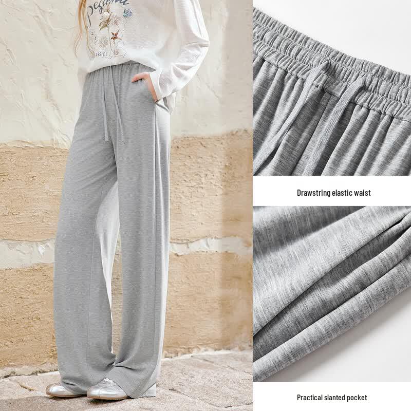 Women's High-Waist Straight Leg Casual Trousers