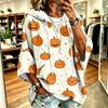 Women's Hoodie with Halloween Print, Loose Fit Casual Pullover Top