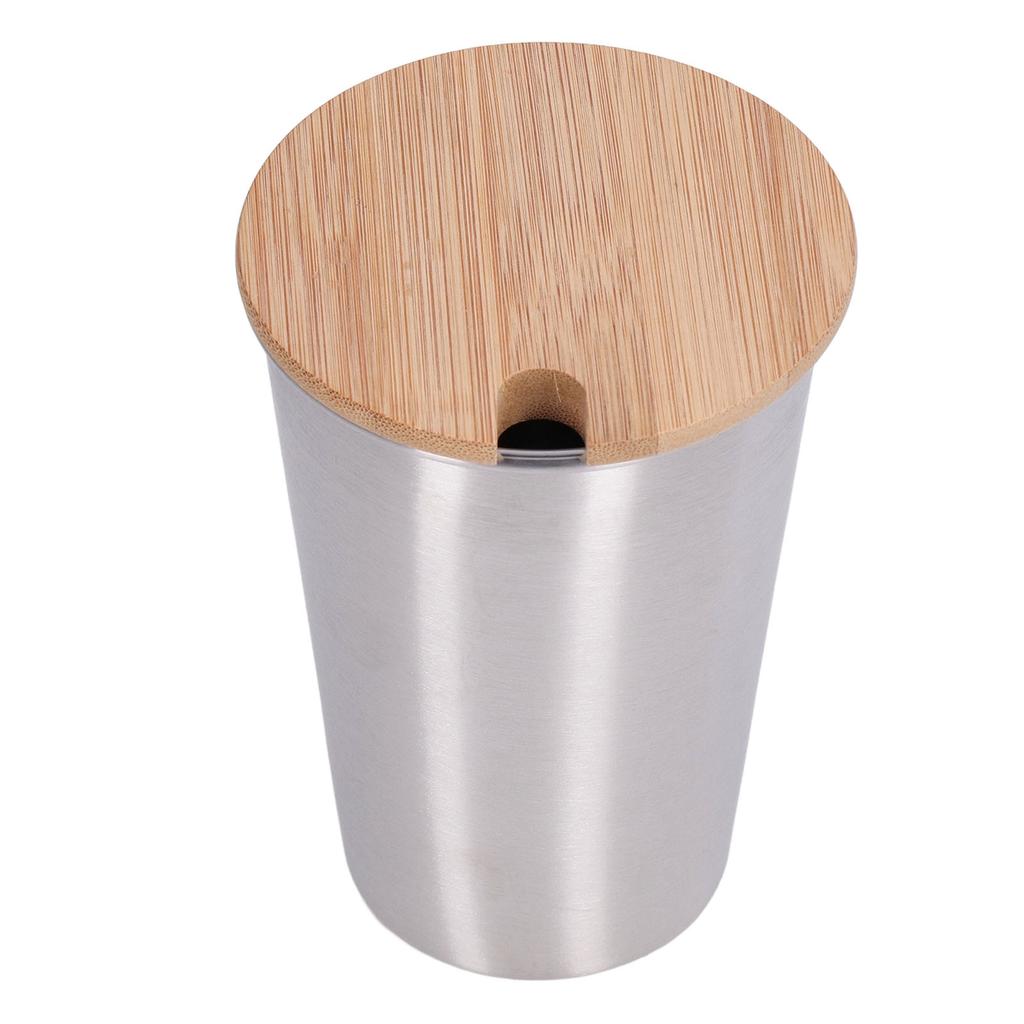500ML Stainless Steel Beer Mug with Lid Single Layer Water Cup Outdoor Drinking Cup for Household