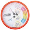 Shinwa Sokutei F-3LII Temperature and Humidity Meter, Red, 15cm, Round, Rainproof, Heatstroke Warning, 70600