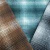 Shaoxing Brushed Plaid Fabric Shirt, Seasonal Fashion: Hats, Bags, Shoes, Hazy Plaid Coarse Woolen Collection.