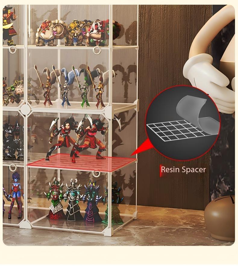 Transparent Display Cabinet Jewelry Display Toy Storage Ra Home Use Figure elf Clear Organizer for Small Collectibles And Models