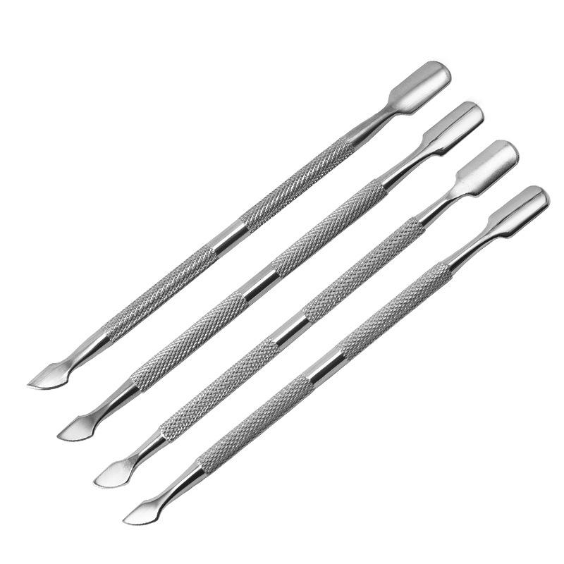 Stainless Steel Nail Art and Cuticle Pusher: Ideal for Removing Dead Skin and Gel Polish.