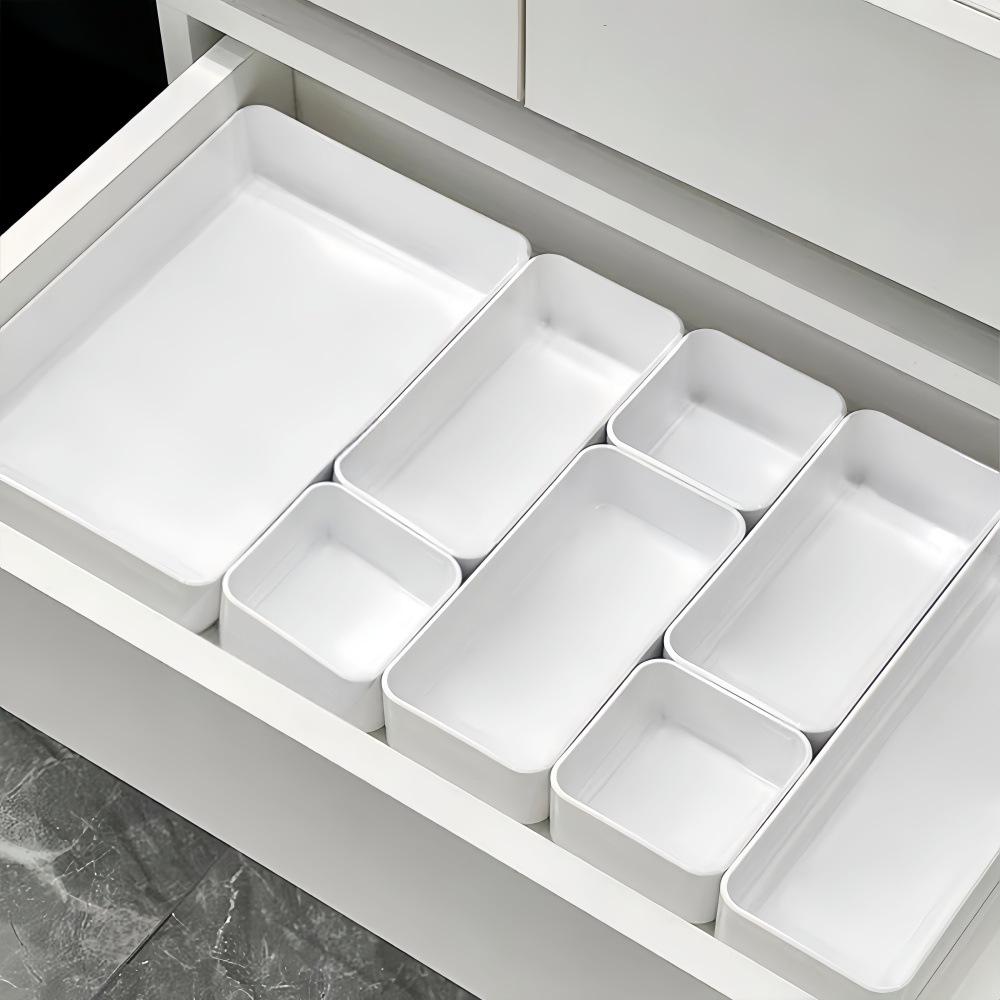 Multi-Compartment Drawer Organizer for Desk and Cosmetics