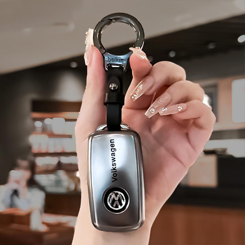 Zinc Alloy Car Key Case Cover Shell Holder Protector For VW Volkswagen Polo Tiguan Jetta Lavida Passat B5 B6 B7 Golf 4 5 6 MK6 xn2