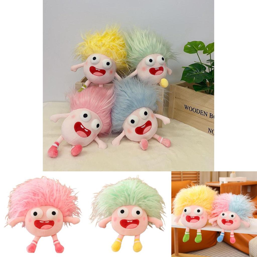 Funny Plush Toy With Big Eyes And Fluffy Hair Perfect For Diy Ugly Dolls In Stock