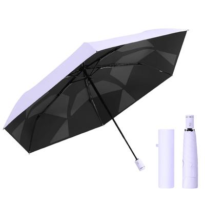 Folding Folds In 3 Shape Light Super Automatic Stays UV Solid Strong Suitable for Men and Sun and Rain Umbrella, Seconds, Memory, Lightweight,