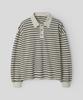 INDUST Pigment Stripe Pique T-Shirt_Beige