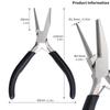 5'' Round Concave Pliers 1PC Wire Looping Pliers Precision Wire Bending Tools for DIY Jewelry Making Hobby Projects