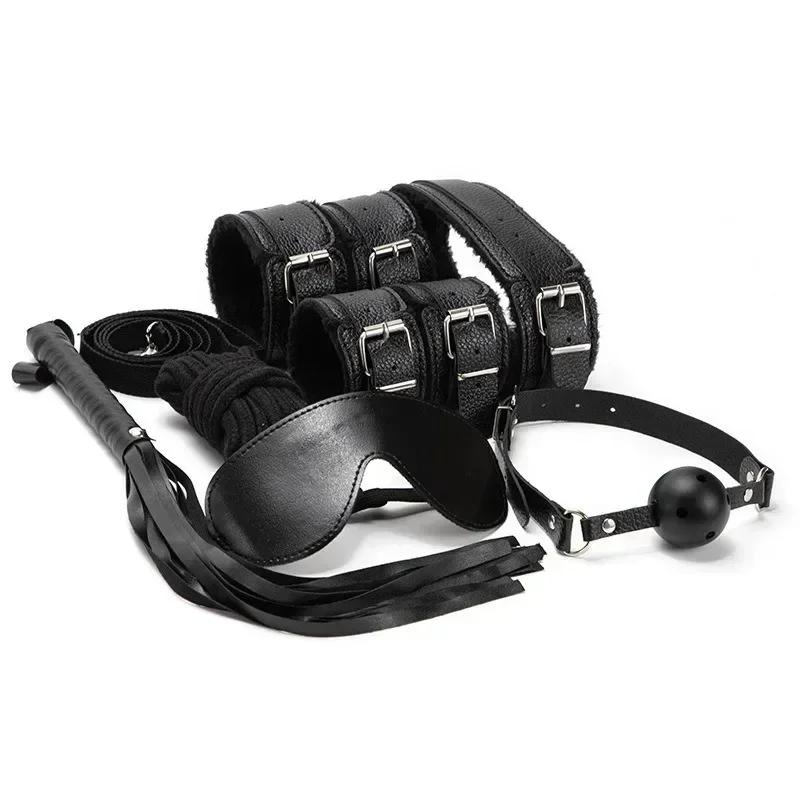 Sex Toy Kit Bondage Restraints Set Adult Toys Sex Toys Anal Plug Handcuffs Whip Gag Kits Sex Toys for Couples