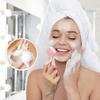 1pc Facial Brush Silicone Facial Cleansing Brush Manual Skin Silicone Exfoliating Brush Handheld Face Scrubber Reusable Facial Cleansing Brush