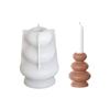 Multipurpose Sturdy Silicone Multiple Candle Holder Mould Set Portable for Resin Plaster Craft Supplies Assorted Sizes