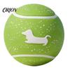 Cute Dachshund Pattern Pet Supplies Latex Squeaky Dog Ball, Interactive Fetch Pattern, Elastic Bouncing Balls for Puppy Training Chew Toy Small Medium