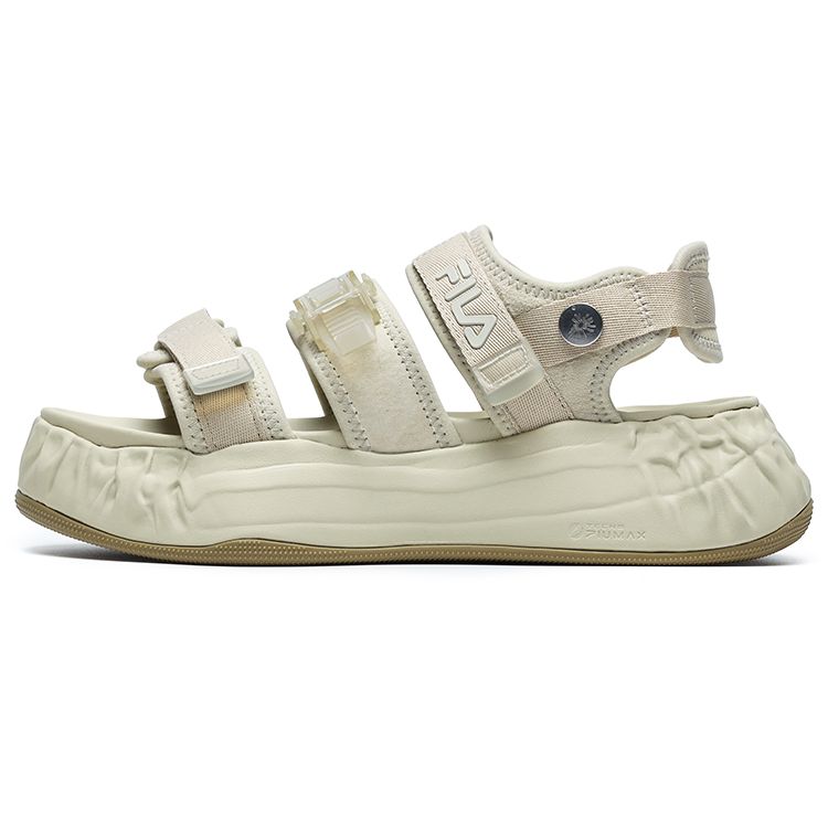 Fila X MIHARA YASUHIRO Leather FM-15 Sandal Casual Beach Sandals Men Sandals Oyster-Gray F12M224403FPB