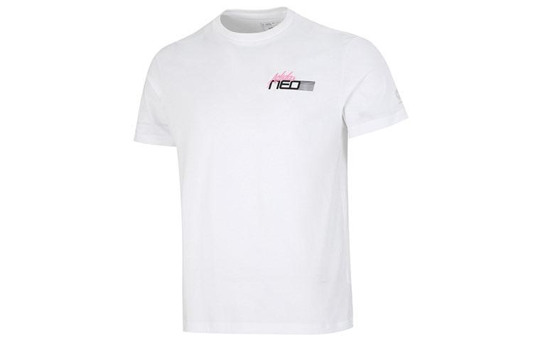 Adidas Neo T Shirts Men s White Crew Neck Moderate Straight Fit HN4741 XL