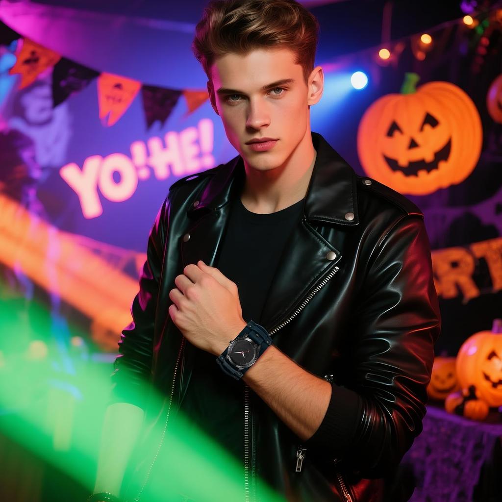 Ceas cu curea din piele cu stil Rock Punk Antich, Impermeabil, Analog-Quartz, cu Piele Autentică, Ceas de Modă pentru Motocicliști, Cadou Perfect pentru și Zi Bărbați