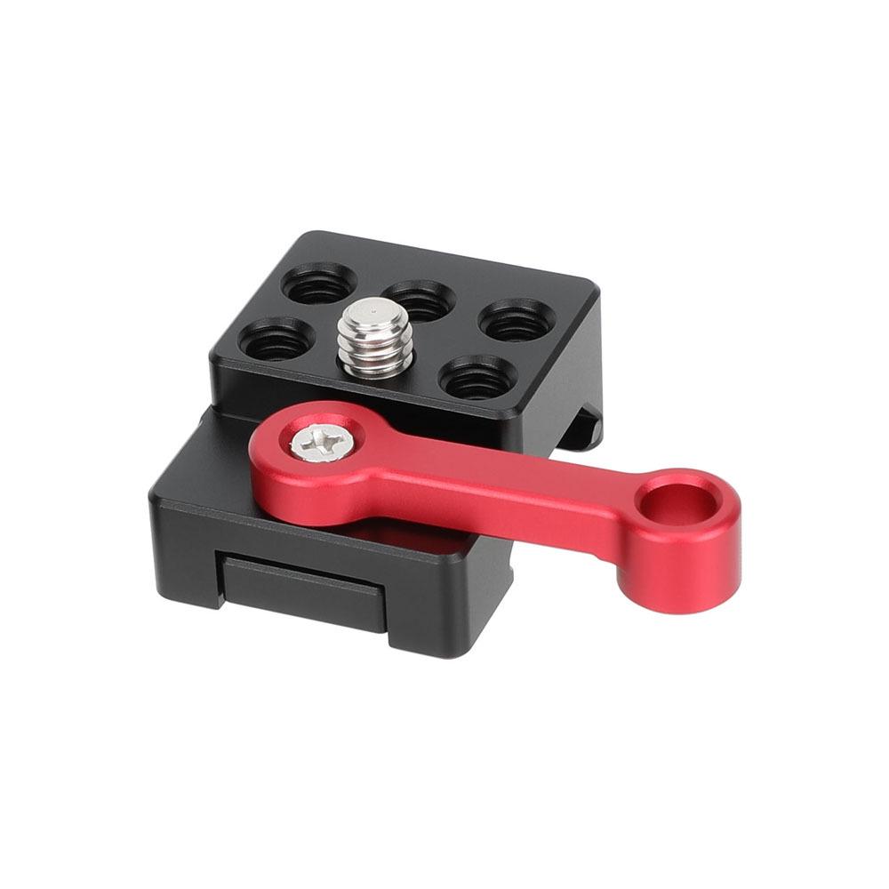 HDRIG Quick Adjust Groove Slide Clamp with 1/4" Screw for Monitor Expansion