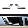 2pcs Left+Right Car Inner Door Handle Trim Bright Silver For Benz C W204 2007-14