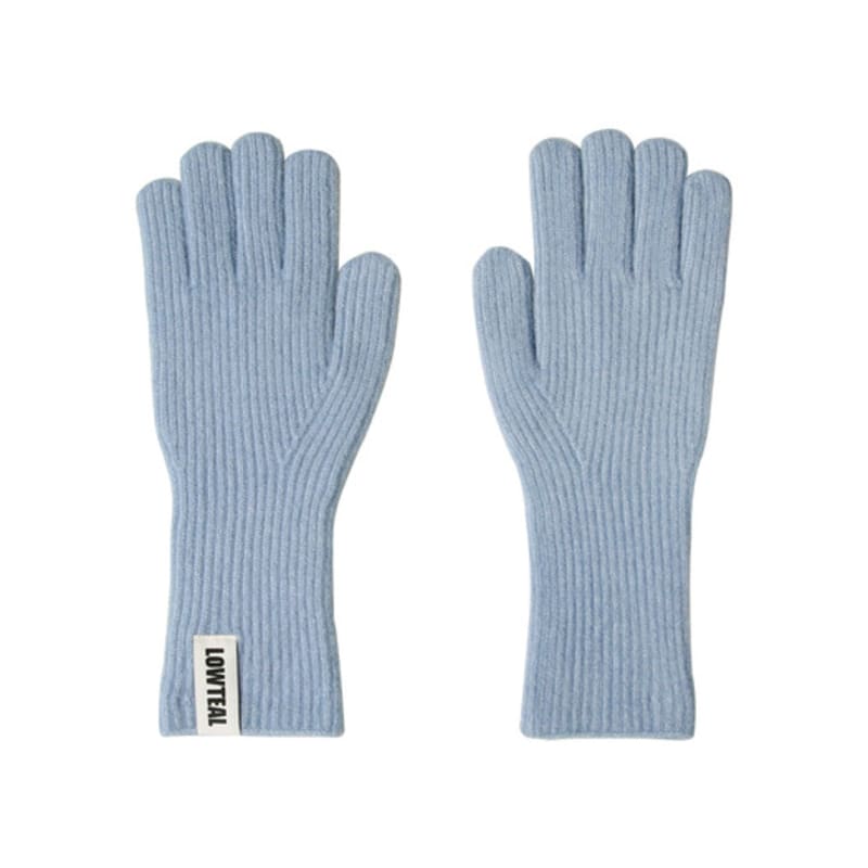 

ПЕРЧАТКИ LOWTEAL WOOL PASTEL С ЛЕЙБЛОМ, НЕЖНО-ГОЛУБЫЕ FREE