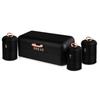 Ensemble Boîte À Pain + 3 Boîtes De Cuisine, Rangement, Acier Inoxydable Berlinger Haus Black Rose Or Rose / Noir 60616
