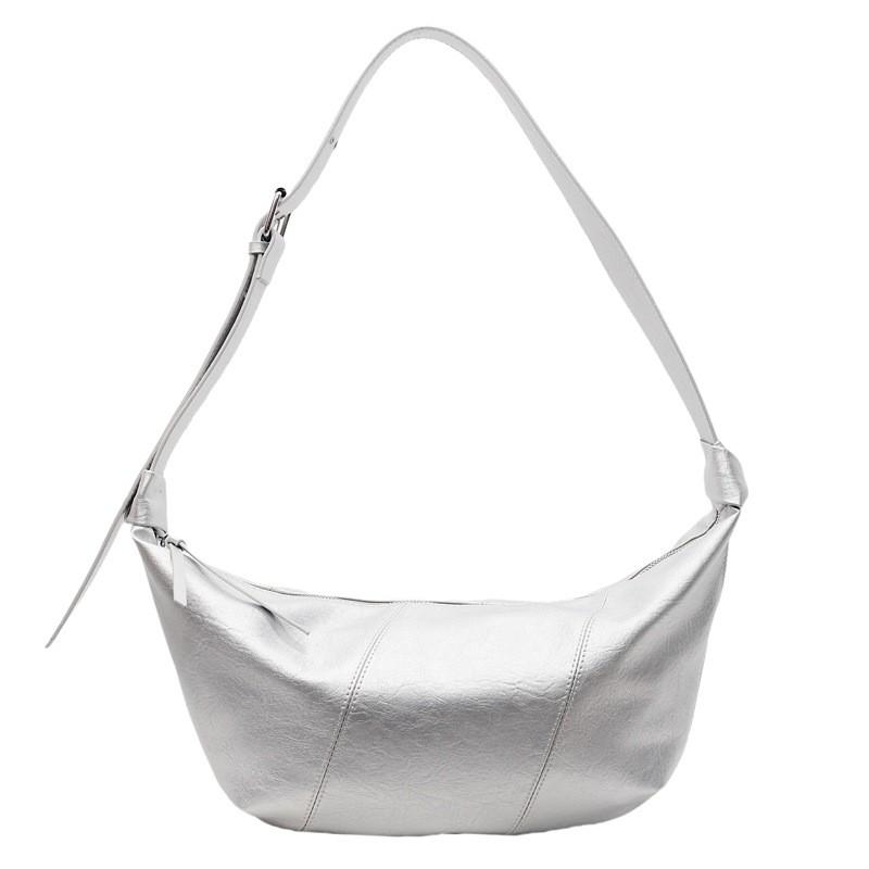 Urbsimple Solid Color Pu Leather Shoulder Crossbody Bag For Women With Zip Closure And Inner Pockets